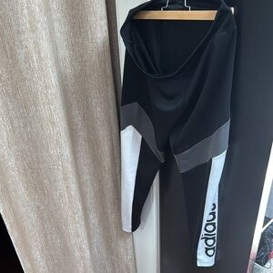 Adidas Black and White Leggings